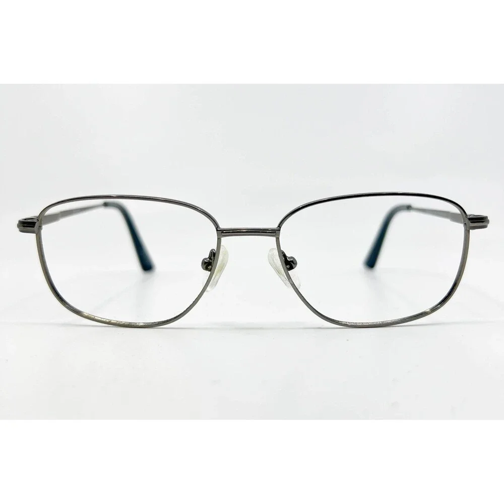 Adolfo Colonel Gun Eyeglasses Mens Gunmetal Gray Used Metal Frame 53-16-140